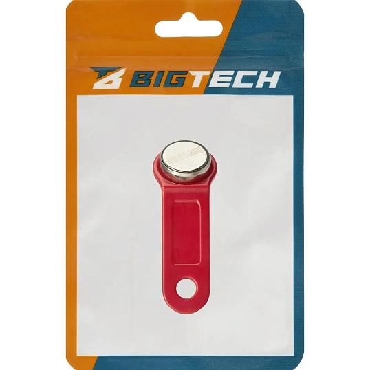 Электронный ключ Bigtech Touch Memory (iButton) DS 1990  красный (уп.10шт)