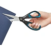 Ножницы Maped ESSENTIALS SOFT 210мм,прорез.асимметрич ручки,черн/син,468310
