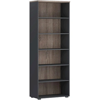 Стеллаж Комус Мебель К-Loft 241H003 786х420х2106 дуб сонома темн/графит