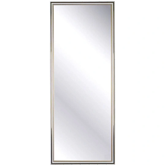 Зеркало МГЛ_ настенное 120 (400x1000) багет ПВХ белая косичка