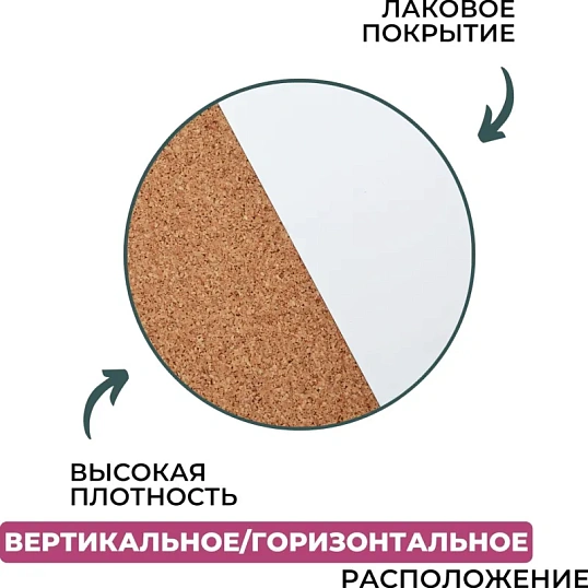 Доска комбинированная для информации пробк/магн-маркерн Attache 45x60