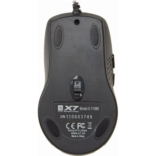 Мышь компьютерная A4Tech X-710BK чер опт (2000dpi) USB (7but)