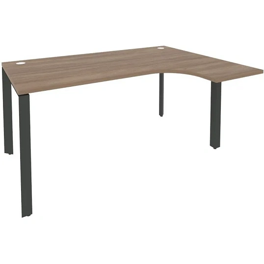 Стол ONIX-П правый П на металлокаркасе O.MP-SA-4R аризона дуб/антрацит