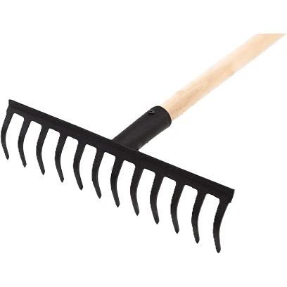 Грабли 12-ти зубые прямые, порош.окр., с/ч 1 сорт (в сборе) ГП-12_СИ-01538