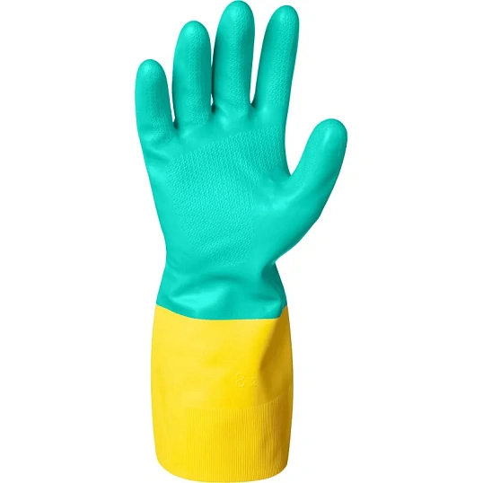 Перчатки защитные неопрен/латекс Lakeland Neolasol ECR27F цв.желт/син р.9