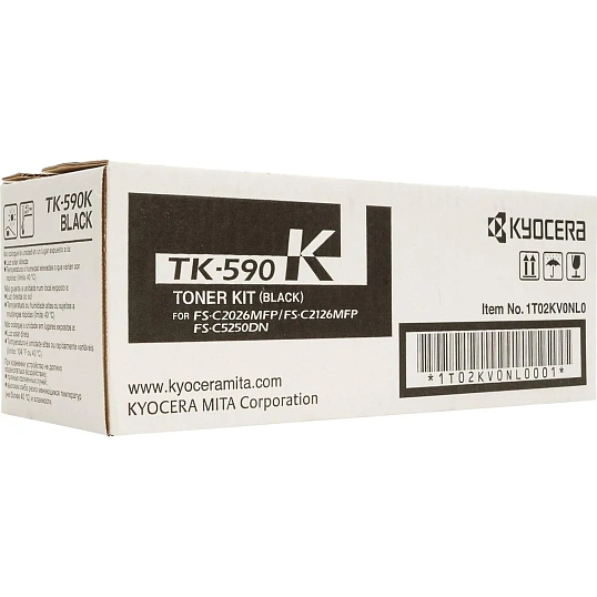 Тонер-картридж Kyocera TK-590K чер. для FS-C2026MFP/C2626