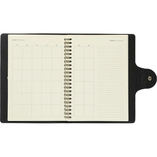 Ежедневник недатированный Fluid Attache Selection сер-гол. 140х200 мм,192с