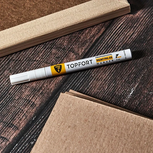 Маркер лаковый TOPFORT Paint 2 мм белый