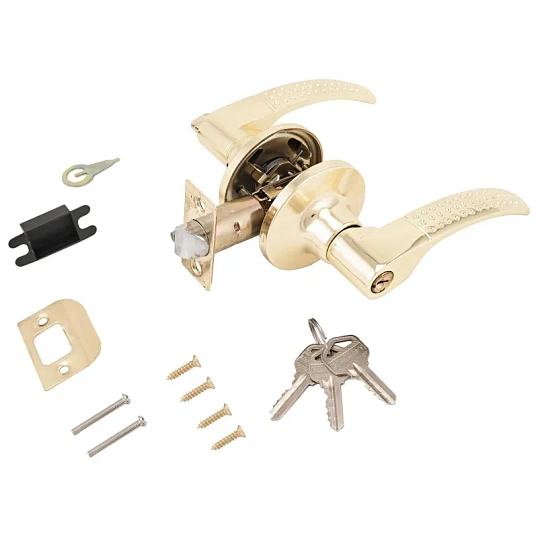 Защелка _УЗК_нажимная фалевая д/дер.дв. СТАНДАРТ 8510 ET PB, кл/фикс,золото