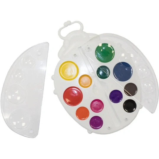 Краски акварельные  Кроха Божья коровка, 12 цв. б/к 32С 2077-08 набор