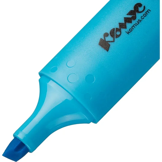 Маркер текстовыделитель КОМУС Legend синий 1-5мм