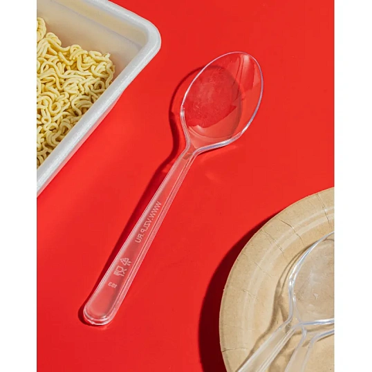 Набор столовых приборов №1 (ложка прозрачная, 180 мм) 250шт/кор