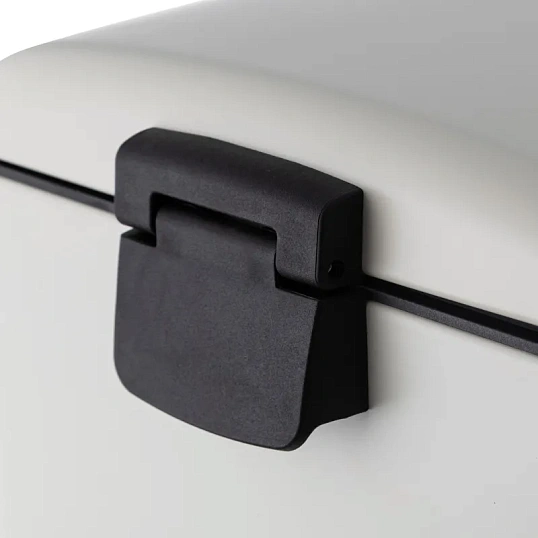 Ведро мусорное с педалью и доводчиком Luscan 6л,бежевое,прямоуг,металл