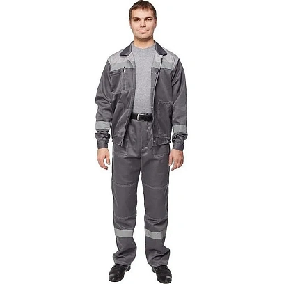 Костюм летний муж. л22-КБР т.сер./св.сер (р.48-50) 182-188 (Арсенал-СП)