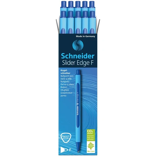 Ручка шариковая неавтомат. SCHNEIDER Slider Edge F масл,синяя 152003
