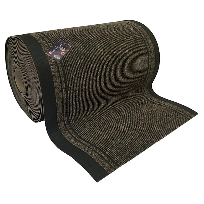 Коврик входной грязезащ ворс дорожка 90x2000см темно-корич-черн FL1000LA-04