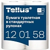 Бумага туалетная Торк/Tellus T4 2сл бел вт 23м 184л 4рул/уп 24уп/бл 120158