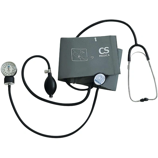 Тонометр механический CS Medica CS-115 G Встроен. фонендоскоп с поверкой