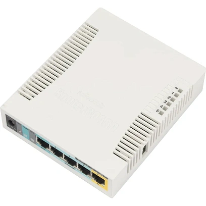 Маршрутизатор Wi-fi MikroTik RB951Ui-2HnD, N300, USB, PoE