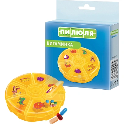 Таблетница на 7 дней ПИЛЮЛЯ  Витаминка