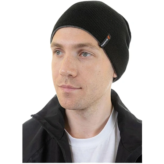 Шапка Brodeks bicolor черный-серый ЗД-639765