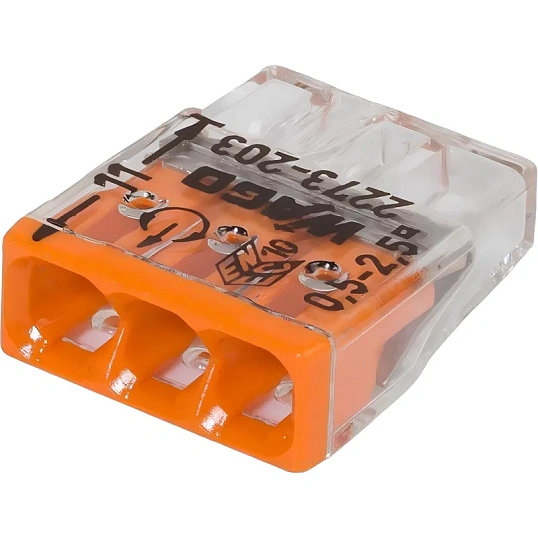 Клемма WAGO 2273-203 (3Х2,5мм2 без пасты) уп.(100шт)