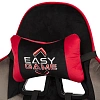 Кресло БР Комус Мебель Easy Game EGAME-908 LT ткань черный/красный, пластик