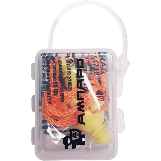 Беруши Ампаро КАСКАД многор со шнур в конт (арт.произв.384718) (100 пар/уп)