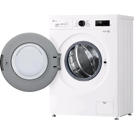 Стиральная машина LG F2Y1WS6W кл.:A фронт. макс.:6.5кг белый инвертер