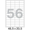 Этикетки самоклеящиеся  48,5х20,5 мм/56 шт. на листе А4 (100л