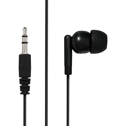 Мононаушник одноразовый Radiosync X22169B, чёрный (100шт/уп)
