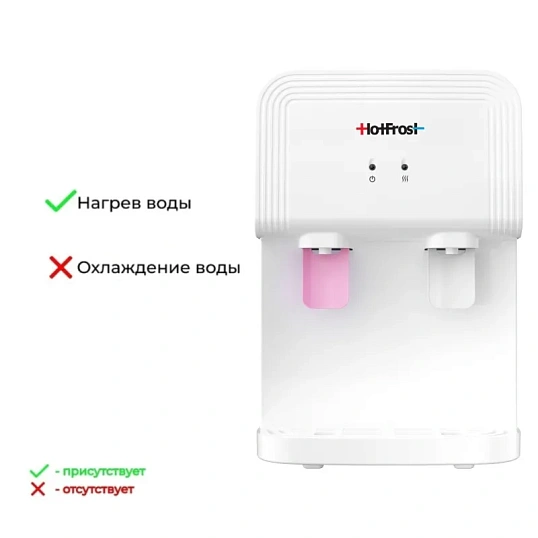 Кулер HotFrost D70 F, нагрев воды
