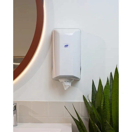 Диспенсер для полотенец рулон Luscan Professional ЦВ белый мини SG1