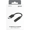 Адаптер PERO AD09 USB-C TO MINI JACK 3.5MM, черный