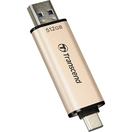 Флеш-память Transcend Jetflash 930С (TS512GJF930C)512GB/USB3.2/золот/черн