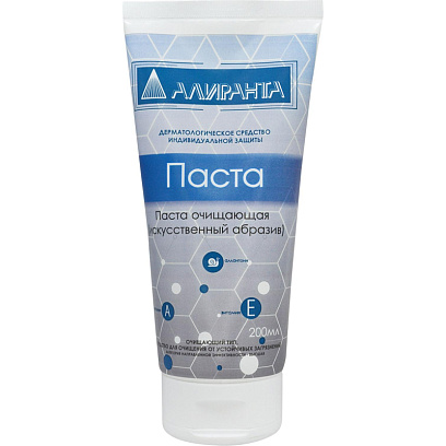 Паста очищающая искусственный абразив 200мл АЛИРАНТА  20011