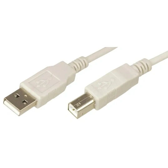 Кабель USB A 2.0 - USB B, М/М, 1.8 м, Rexant, сер, 18-1104