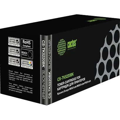 Тонер-картридж Cactus CS-TK5220BK TK-5220BK чер. для Kyocera ECOSYS M5521