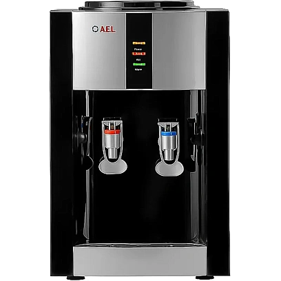 Кулер для воды AEL TD-AEL-47 black/silver настольный,   электронное охл