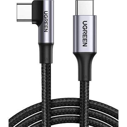 Кабель UGREEN  90° угловой USB C 2.0 - USB C 2.0 5A, 2 м (70645)