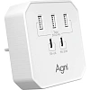 Тройник AGNI USB-A,2 USB-C, белый(TP-WB2U3E-white)
