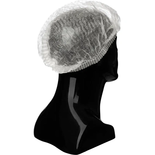 Шапочка одноразовая Шарлотта белая, арт.403-969-048,10гр/м (100 шт/уп)