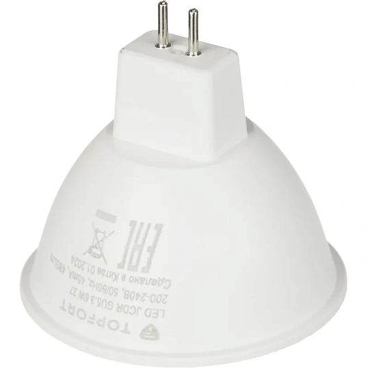 Лампа светодиодная Topfort GU5.3 220V 6W 2700K