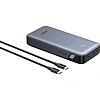 Внешний аккумулятор UGREEN PB532 (55989B)20000mAh,2USB-C&A 30W,серый космос