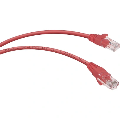 Патч-корд Cabeus PC-UTP-RJ45-Cat.6-5m-RD-LSZH U/UTP, кат6,2xRJ45/8p8c,красн