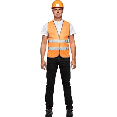 Жилет сигнальный, Тип 1Е, цв.оранж.(р.XS-M/40-46)