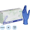 Перчатки нитрил. н/о,текст,SFM (M) 50 пар/уп,фиолетово-голубые