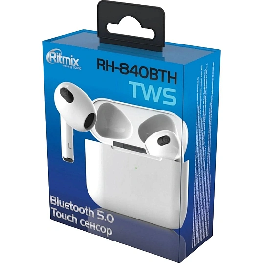 Наушники Ritmix RH-840BTH TWS White
