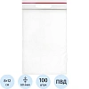 Пакет с замком (Zip Lock) 8х12 см с европодвесом, 60 мкм, 100 шт/уп