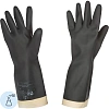Перчатки защитные КРИЗ КЩС (К20Щ20) тип 1 латекс черные (размер 1)